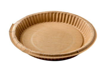 Simple brown paper plate designed for serving food at gatherings or casual dining events indoors or outdoors