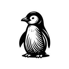 Fototapeta premium Cute penguin illustration isolated on white background