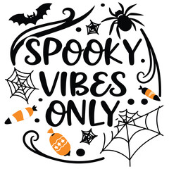 Halloween Typogoraphy,  Vibrant and spooky halloween typography design with colorful lettering and a transparent background