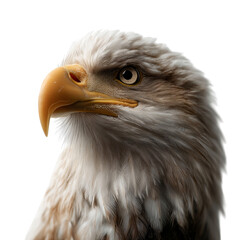 Obraz premium A majestic bald eagle in sharp focus, showcasing its powerful gaze