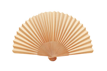 Light beige paper fan, closed