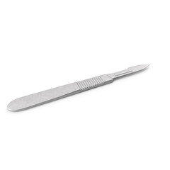 Surgical Scalpel Isolated on Transparent Background