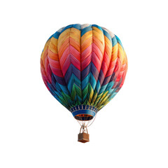 Fototapeta premium Colorful hot air balloon against black background (4)
