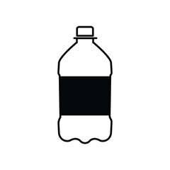 bottle,clear,liquid flat icon for water juice beverage design vector graphic for health lifestyle