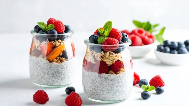 Berry yogurt parfaits