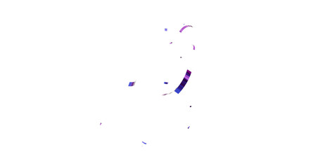 Confetti Celebrations Party Background Design. Colorful confetti isolated on transparent background. Holiday effect, 3d Rendering Transparent Confeti.