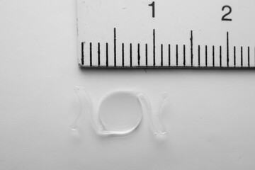 Precise Intraocular Lens Measurement Using Metric Scales