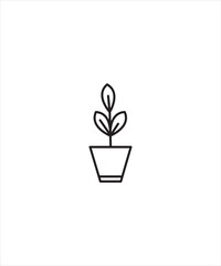 plant icon, vector best line icon.