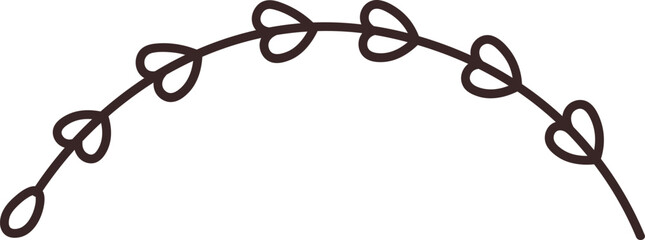 Heart Garland Line Divider