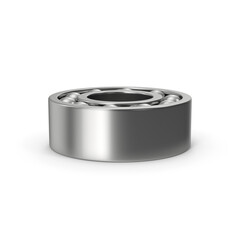 Metal Ball Bearing Isolated on Transparent Background
