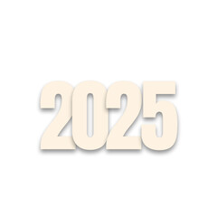 2025 gold for happy new year and holiday