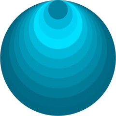  illustration of an abstract sphere eye