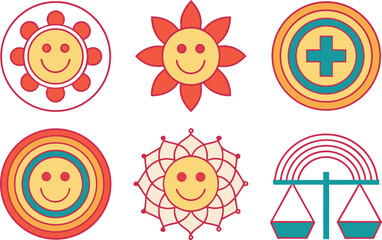 Mental Health Awareness Illustration Set. Emotional Wellbeing Graphic Collection. Psychological Support Icons Pack. Mindfulness and Mental Care Art. Stress Relief and Therapy Illustrations