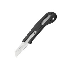 Retractable Utility Cutter Knife Isolated on Transparent Background