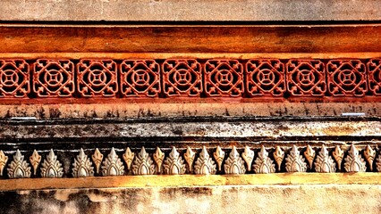 detail of thai temple roof