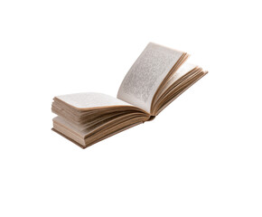 Open book with blank pages inviting creativity and imagination