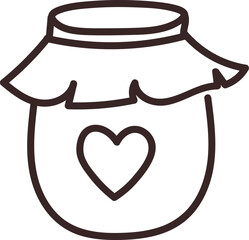 Heart Jar with Lid