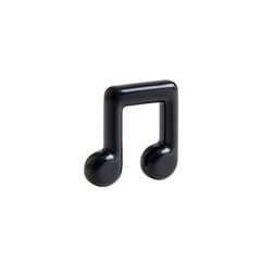 A stylish black musical note icon, perfect for representing music and creativity. Ideal for design, social media, or educational materials with a modern touch.