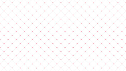 シンプルな途切れ罫線にハートが入った背景パターンイラスト