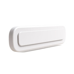 Minimalist White Button for User Interface and Website Design Elements