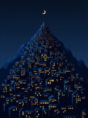  night view of the city 