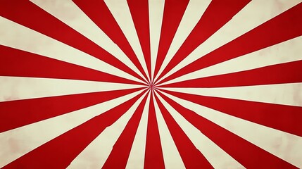 Dynamic Red and Beige Rays Background with Spotlight Effect for Celebration and Retro Invitations