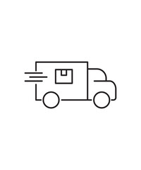 truck icon, vector best line icon.