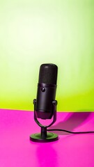 studio Microphone in a professional recording
