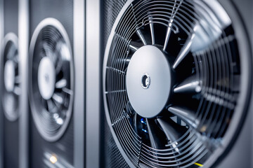 Active server fan cooling system for data center technology in constant motion