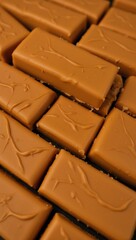 Naklejka premium Chocolate blocks and pieces milk variety