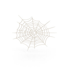 Spider Web Corner Isolated on Transparent Background