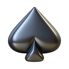 Fototapeta premium 3d style spade playing card symbol icon