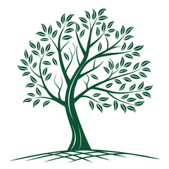 vector tree silhouette