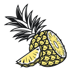 pineapple and banana