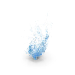 Dynamic Water Splash Isolated on Transparent Background