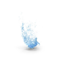 Dynamic Water Splash Isolated on Transparent Background