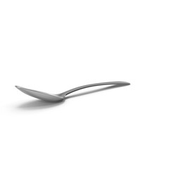 Stainless Steel Spoon Isolated on Transparent Background