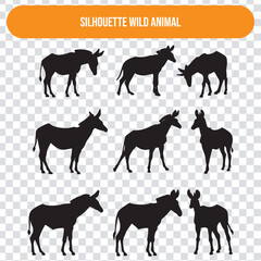 Wild Animal Silhouettes okapi
