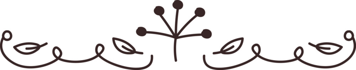 Floral Decorative Border Divider