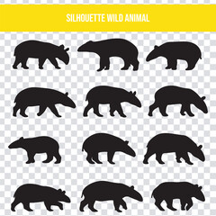 Wild Animal Silhouettes playtpus