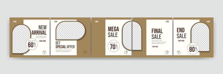 Set of LinkedIn carousel post, social media Instagram carousel post, modern and editable business carousel template design , Fashion carousel template