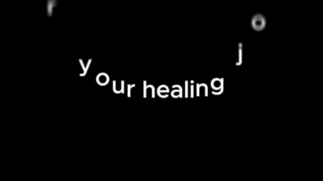 Honor your healing journey, white bold quote on clean minimal background for motivational videos, emotional wellness visuals and inspirational promotion. - Powered by Adobe