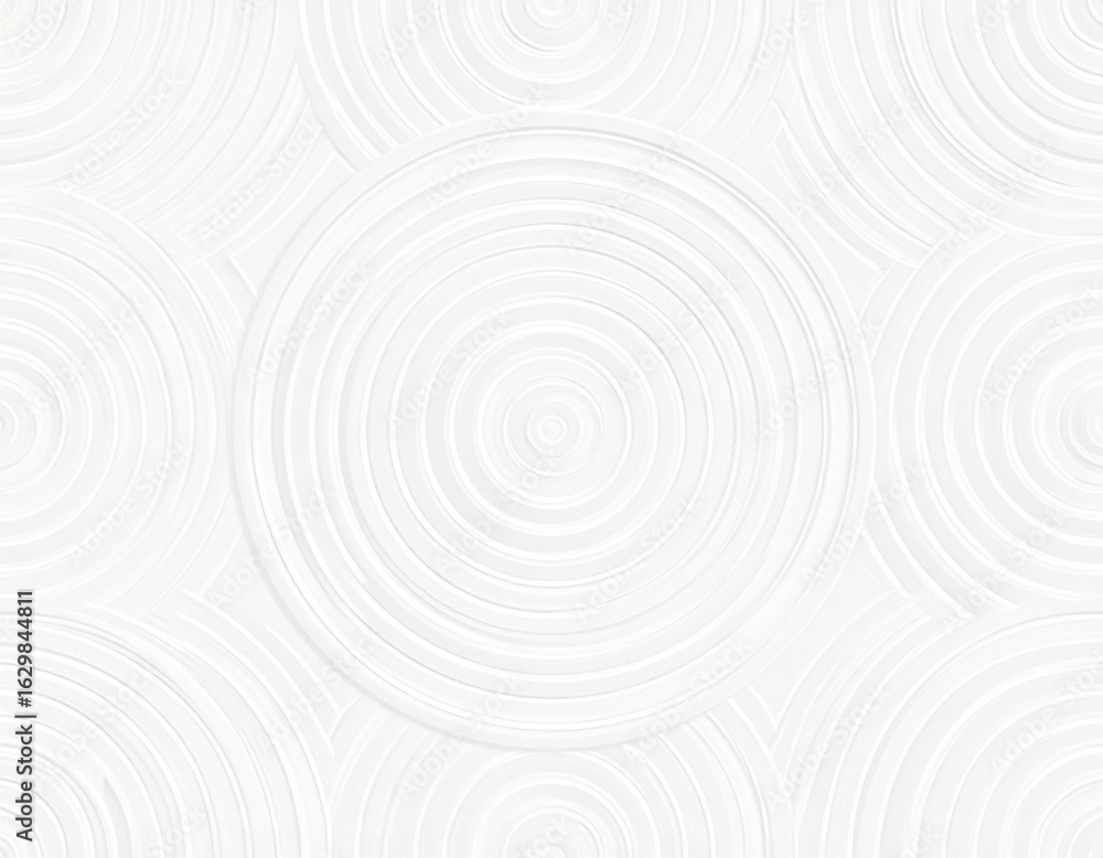 Aufkleber neutral paper forms elegant concentric embossed circle patterns, creating a modern and minimalist te