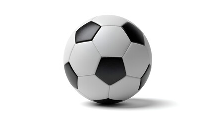 Obraz premium Soccer ball isolated on white background for sport and recreation equipment and team game and activity