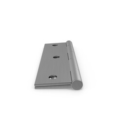 Fototapeta premium Metal Door Hinge Isolated on Transparent Background
