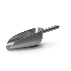Metal Scoop Shovel Isolated on Transparent Background