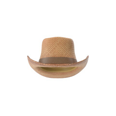 Straw Cowboy Hat Isolated on Transparent Background
