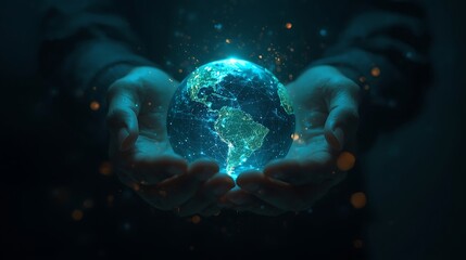 Innovative technology connects the world through digital networks and data