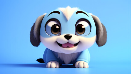 Obraz premium Cute Puppy with Big Eyes