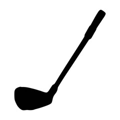 Golf club silhouette vector image for sports equipment design and golfing illustrations and graphics